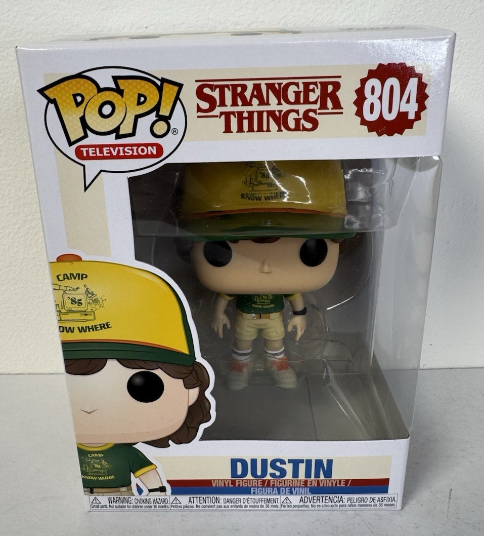 FUNKO POP! - DUSTIN HENDERSON 804 -  Stranger Things - With free protector