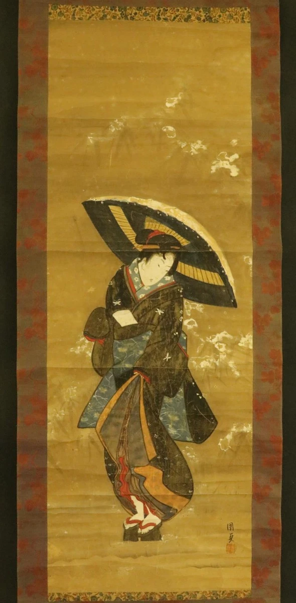 纸张年日本画作、画卷| eBay