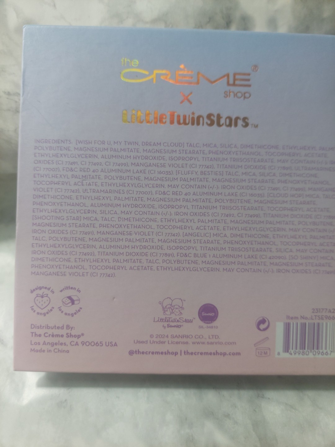 The Creme Shop x Little Twin Stars Dream Cloud Palette New Limited Edition