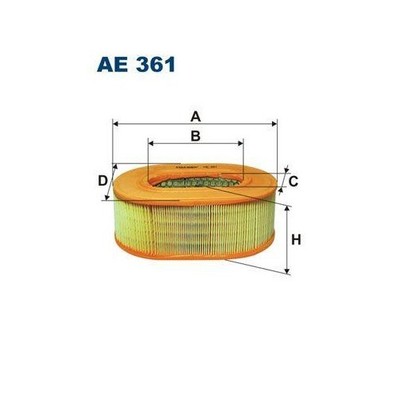 1x Luftfilter FILTRON AE 361 passend für CATERPILLAR HAMM AMMANN