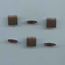 LEGO x 6 Dark Brown Slope, Curved 2 x 2 x 2/3 15068