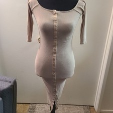 Women's Fashion Nova Thin Long Button Dress Medium