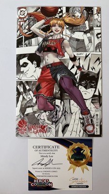 Harley Quinn #49 Derrick Chew Courtside Variant. Signed by Artist Mindy Lee COA