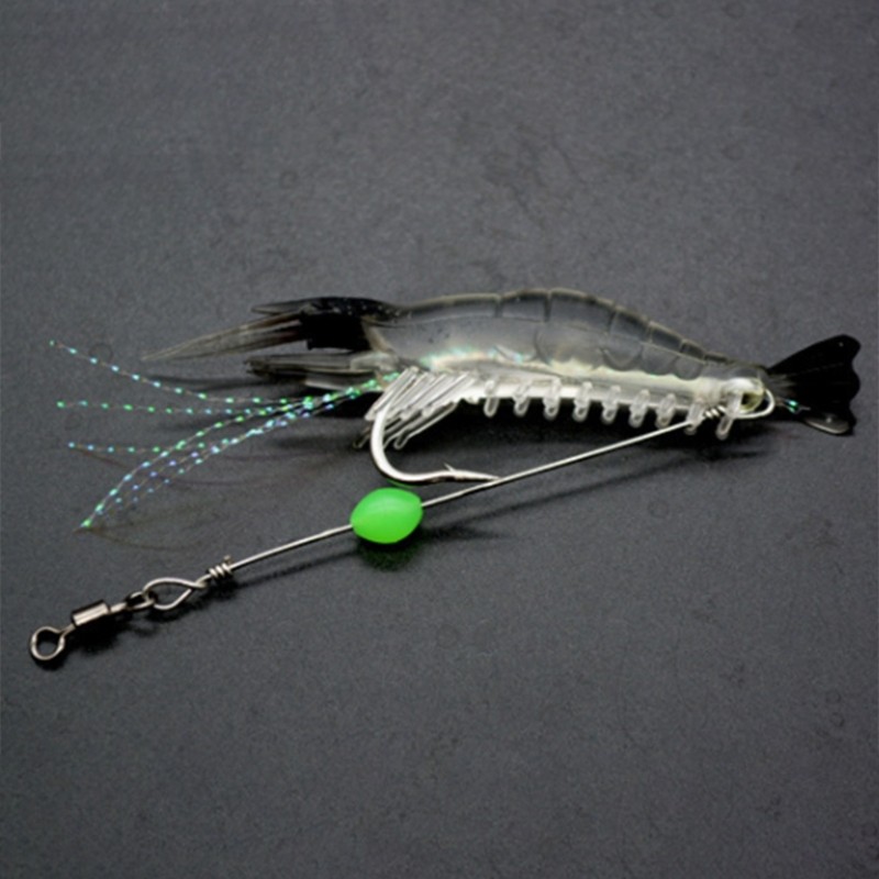 7 Pcs Luminous Silicone Soft Shrimp Baits Artificial Lures Fishing Accessories - Image 7