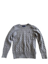 Polo Ralph Lauren Cable Knit Cotton Sweater Boy Size M 10-12