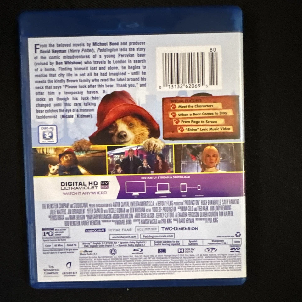 Paddington Blu-ray + DVD Foto 2 de 2