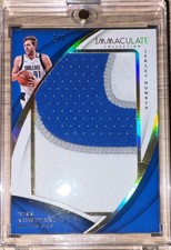2017-18 Panini Immaculate Dirk Nowitzki Jersey Number Patch /6 Mavericks