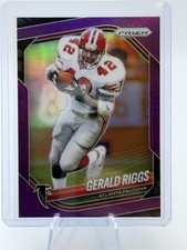 2025 Panini Prizm Gerald Riggs Atlanta Falcons /125 No Huddle Purple #117