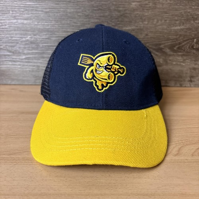 #ad Kalamazoo Mac Daddies Hat Cap Snapback Blue Minor League Baseball MiLB $18.85