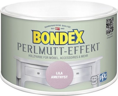 Bondex Holzfarbe Perlmutt-Effekt 500 ml, lila amethyst Möbelfarbe Innenfarbe