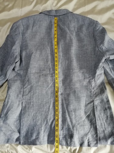 Hugo Boss mens Pure Linen Jackets Blazer Light Grey UK 44 Chest 44in. Very Good - Picture 8 of 21