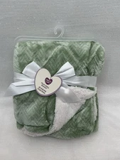 Parent's Choice Sage Green Baby Blanket Security Lovey Plush Parents Walmart NEW