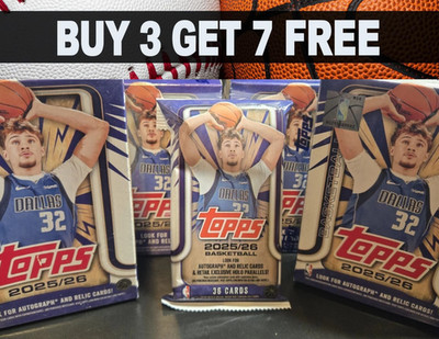 2025 26 Topps Basketball Cards - Complete your set! Buy 3 Get 7 FREE!!