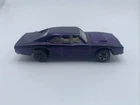 Original 1968 Hot Wheels Redline CUSTOM DODGE CHARGER PURPLE White Interior