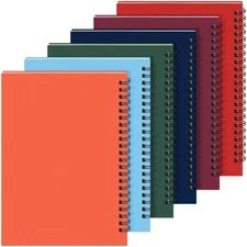 Spiral Notebook Bulk A5 College Ruled Journals Notebooks Lined 8.3 x 5.5 Inch