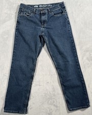 Urban Pipeline Ultimate Straight Jeans Husky Boys Blue Denim Size 14