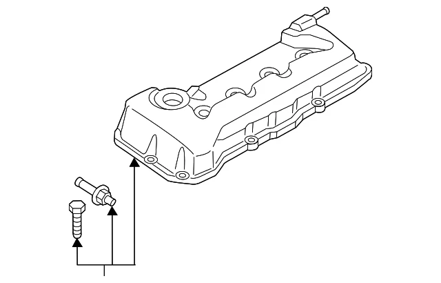 正品日产 Altima Rogue Pathfinder 2.5 发动机阀盖 — 第 2/3 张图片