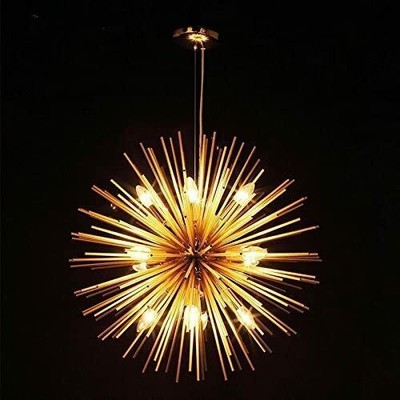 Mid Century Golden Sputnik Brass Chandelier Ceiling Lamp Pendant Lights