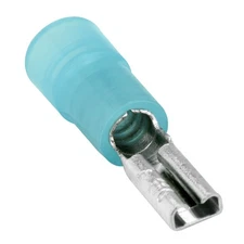 25x Nylon Quick Disconnect Terminal Crimp Connector Female Blue 16-14 AWG 0.110"