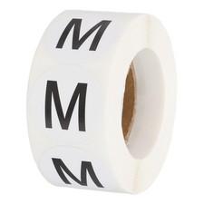 500 Pcs Clothing Labels, m Size Tag Garment Labels for Boutique, White