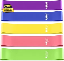 Resistance Bands for Workouts, Exercise Bands for Women and Men, Pilates Equipme