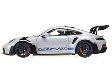 1/18 2022 Porsche 911 (992) GT3 RS "Weissach Package" Gray Metallic with Blue