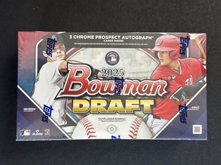 2025 Bowman Draft Baseball Factory Sealed Jumbo Hobby Box w/ 3 Chrome AUTO's