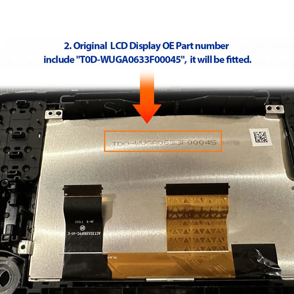 OEM 6,5" LCD Display Touchscreen Ersatz Für VW MIB STD2 680 Multimedia Radio Nav - Bild 3 von 4