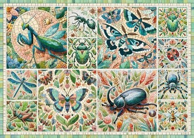 Puzzle (1000 T.) Mosaik der kleinen Wildnis (CherryPazzi) NEU/OVP
