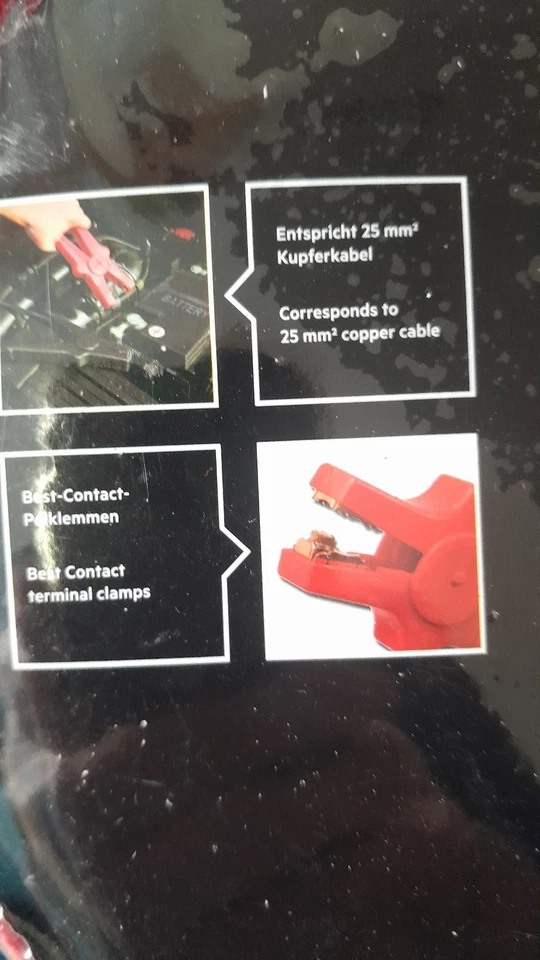 AEG Starthilfekabel Alu-Tec,für 12 Volt Und 24 Volt,Aufbewahrungstasche,2 x 3m - Bild 2 von 4