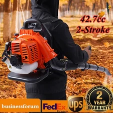 42.7cc 2-Stroke 1.25KW Gas Engine Dust Leaf Blower Gasoline Backpack Snow Blower