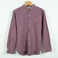 BARACUTA_CAMICIA UOMO A QUADRI CON BOTTONI_taglia L