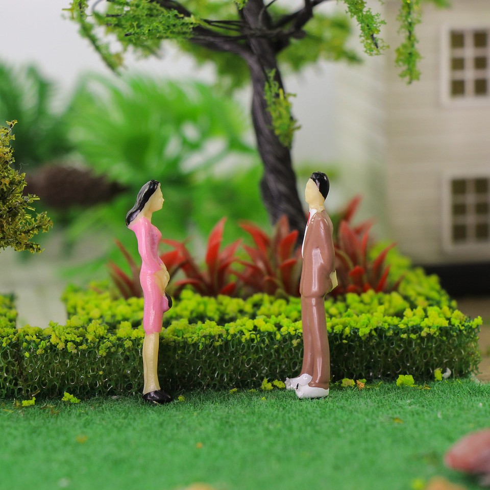 100 PCS HO Scale Painted Figures Model People Passengers ( Approx. 19 - Foto 9