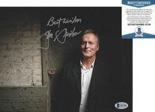 AUTHOR JOHN GRISHAM SIGNED 8x10 PHOTO 4 BECKETT COA THE FIRM A TIME TO KILL BAS
