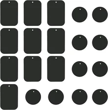 20X Metal Plates Adhesive Sticker Replace For Magnetic Car Mount Phone Holder