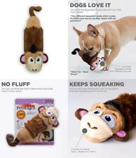 FGA MARKETPLACE Monkey - Frog Flat NO Stuffing NO Squeak Plush Dog Toy,  Funny Style Will Entertain Your Dog for Hours, Recommended for Small and