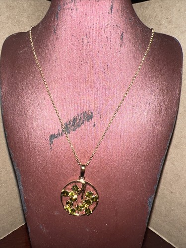 REAISUN XUPING NECKLAACE EMERALD CHARM VERY STUNNING - Picture 2 of 5