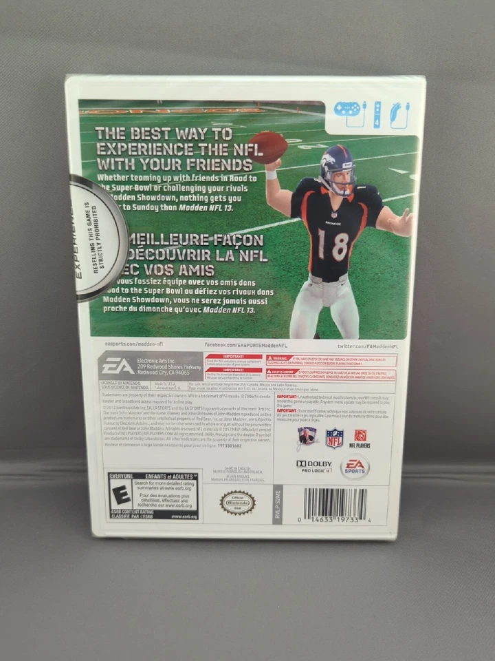 * Madden NFL 13 EA Experience (Nintendo Wii, 2012) Brand New NIB Factory Sealed - Image 2 of 4