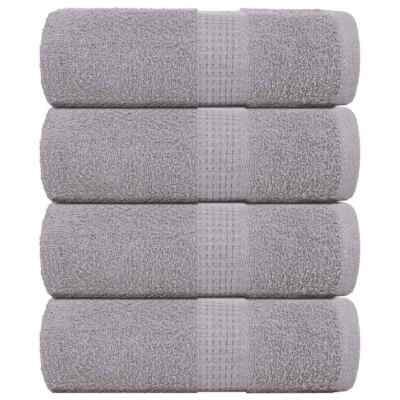 Handtücher 10 Stk. Grau 100x200 cm 360 g/m² 100% Baumwolle Strandtuch vidaXL