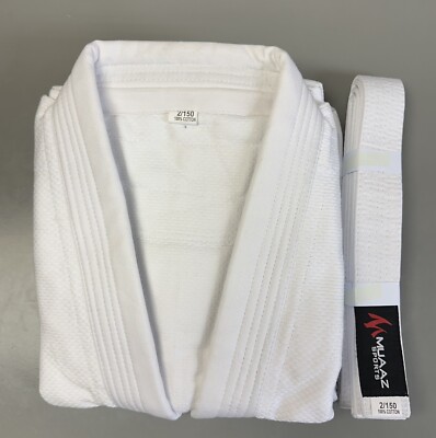 Martial Arts Judo Uniform Gi-Anzug weiß gebleicht 100 % Baumwolle