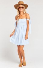 Show Me Your Mumu Sunny Tie Dress in Anchor Stripe XS NWT