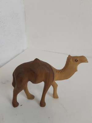 A hand carved olive wood camel | eBay