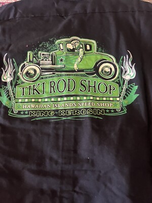 King Kerosin  - Button Up Work Shirt. Tiki Rod Shop