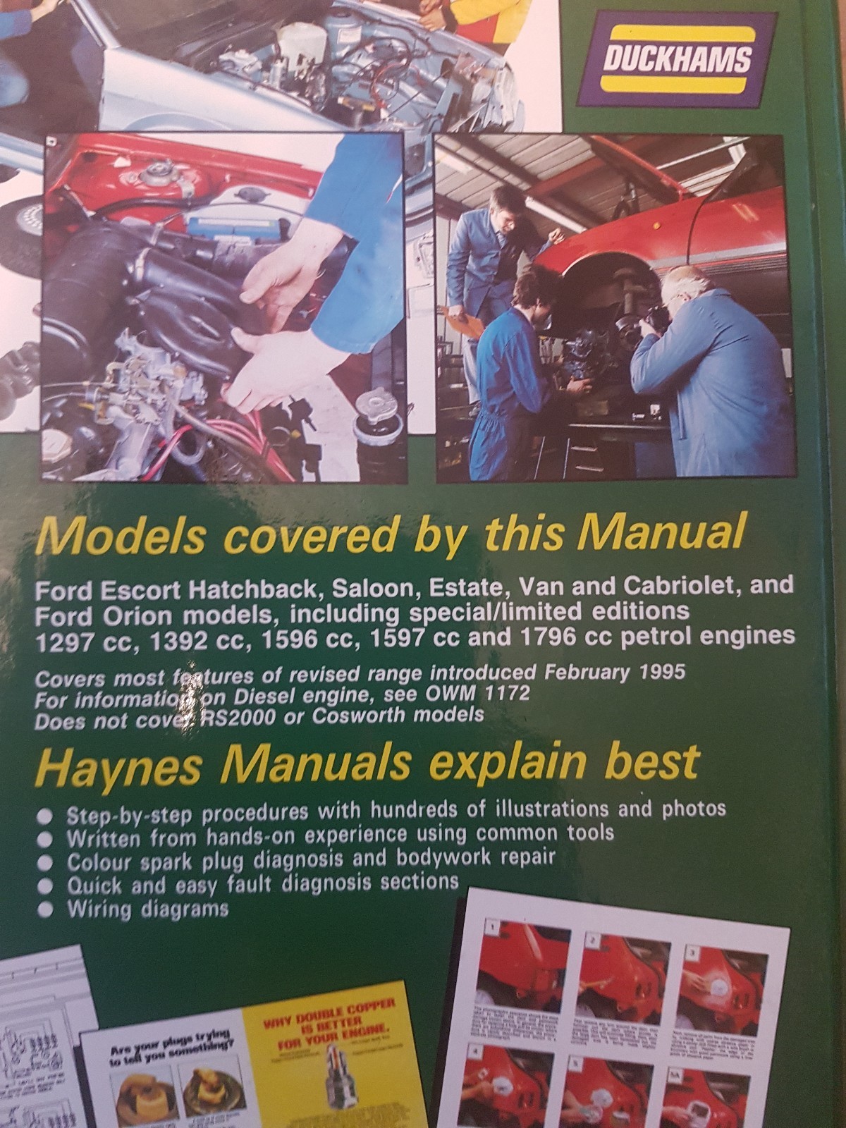 FORD ESCORT Mk5 & ORION Inc XR3i VAN & CABRIOLET HAYNES MANUAL 1990 to 1995  | eBay