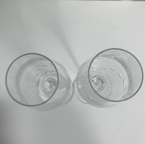 Juego de 2 flautas de champán Cristal D'Arques Durand vintage para boda - Imagen 6 de 11