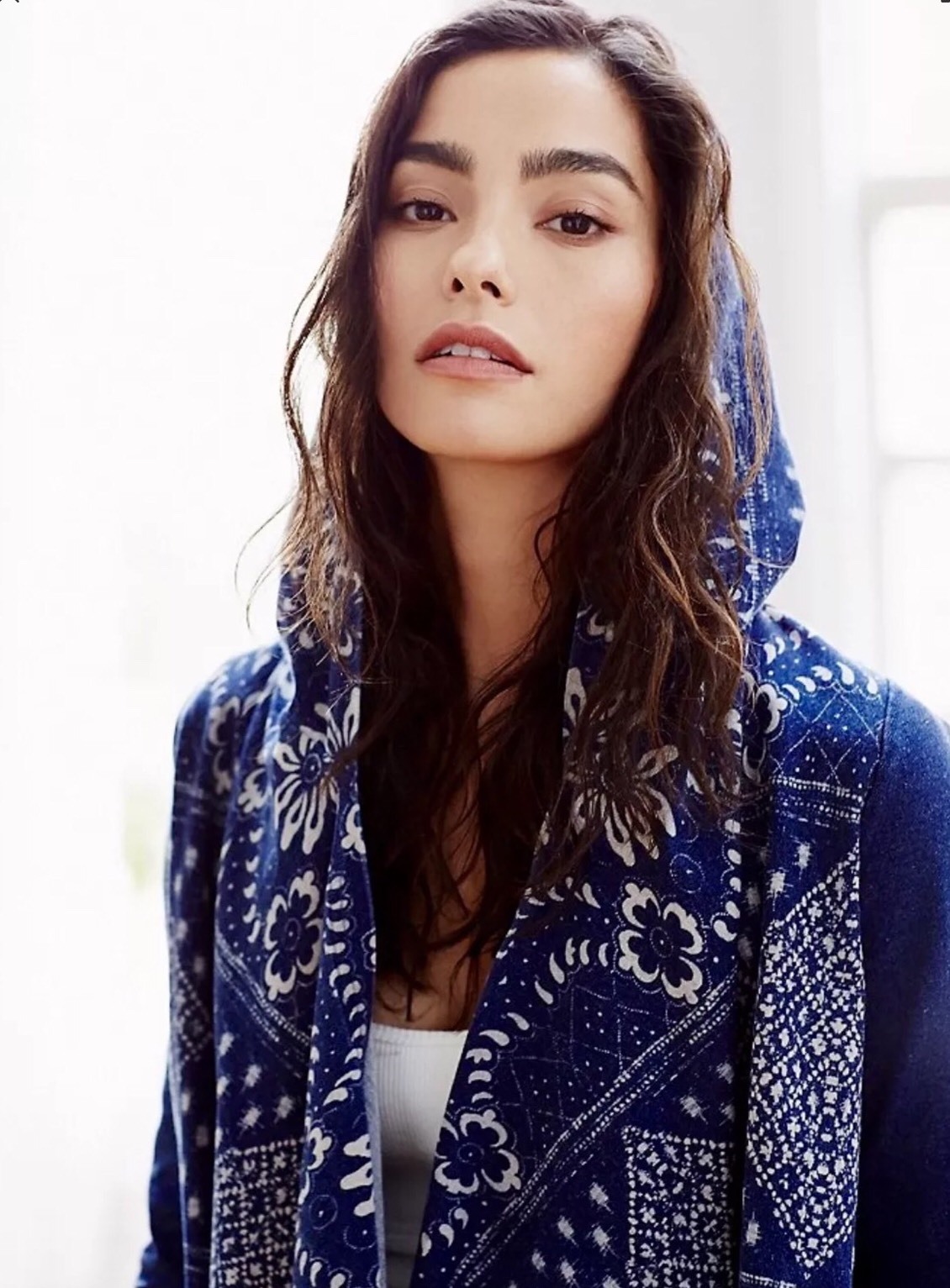 Shibori Bandana Swing Cardigan Jacket 