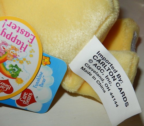 Peluche beanies BISOUNOURS care Bears GROSJOJO Sunshine COLLECTOR 20cm NEUF 2002 - Photo 7/8