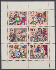 DDR 1323 - 1328 10 A V KLB postfrisch ** 3x Plattenfehler n. Richter