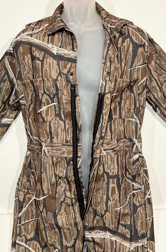Vintage Cabelas Branch Bark Camo Coveralls Jumpsuit Uninsulted Mens Size M READ - Picture 3 of 16