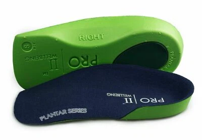 Slim fit 3/4 orthotic insoles with arch support fallen arches over pronation